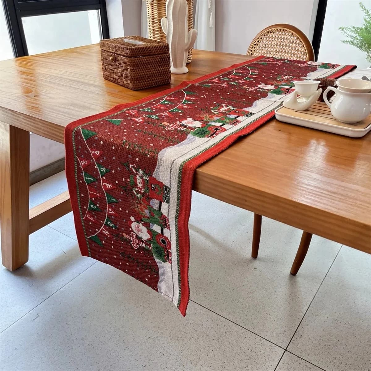 Feță de masă decorativă de Crăciun pentru petreceri