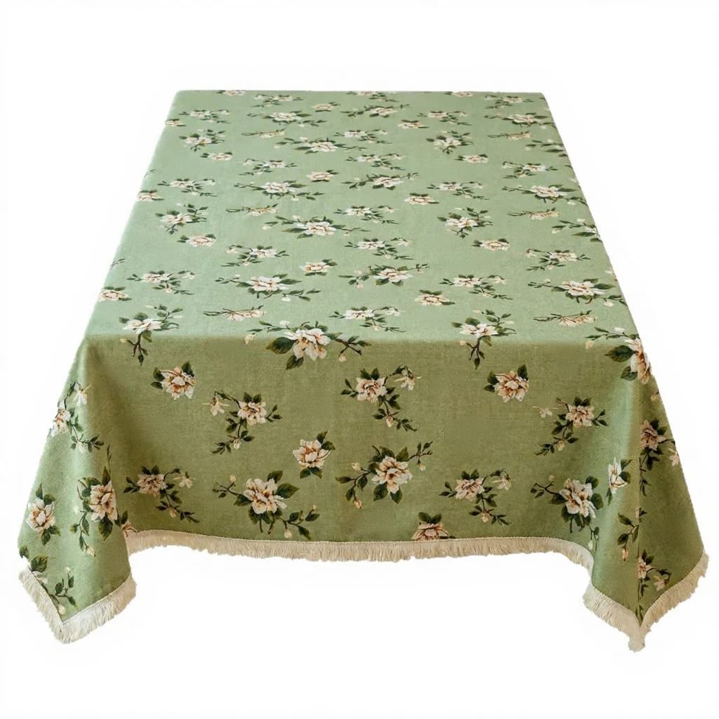 Decor feșă de masă și față de masă jacard, floral rustic