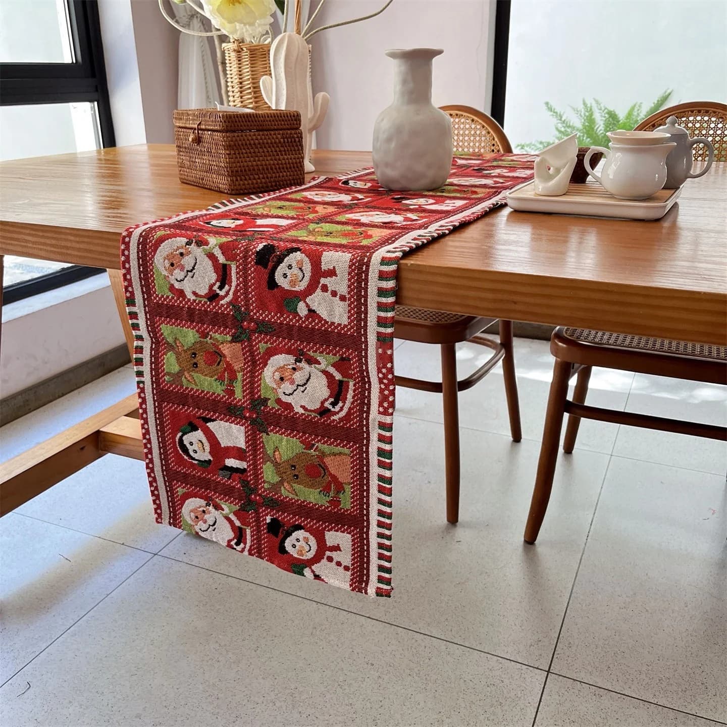 Feță de masă decorativă de Crăciun pentru petreceri