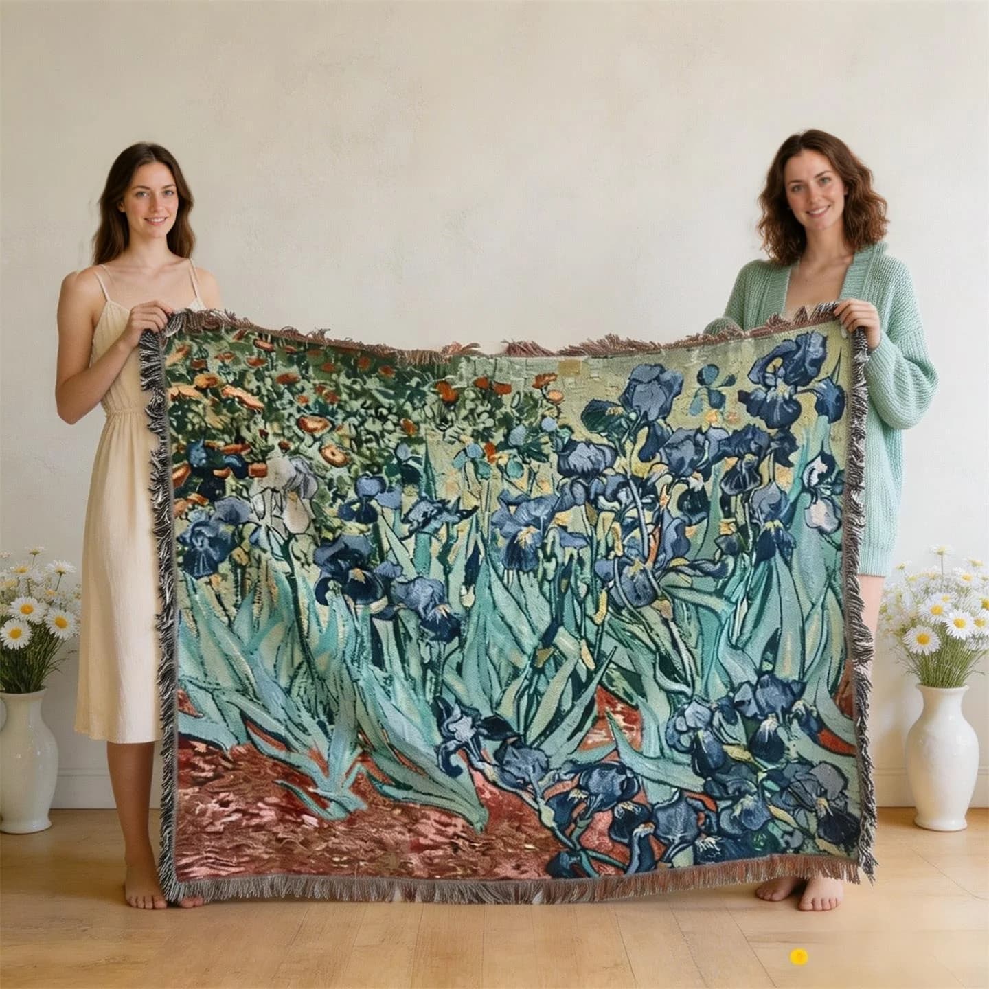 Pătură Decorativă Tip Arazou, Stil Van Gogh, pentru Canapea