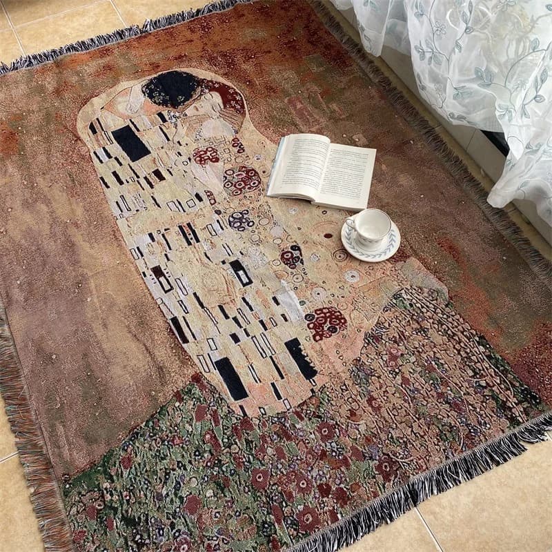 Tapiserie vintage în stil pictură în ulei, pentru perete sau canapea